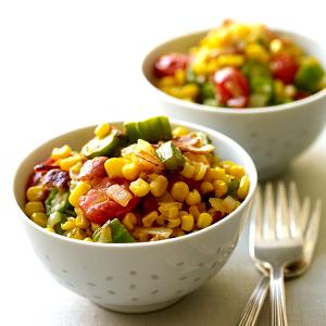 1 Cup Tomato with Corn and Okra