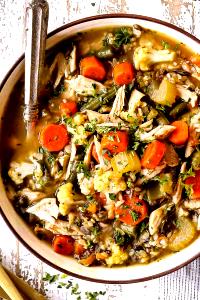 1 Cup Turkey Rice W/Vegetables Soup, Rts