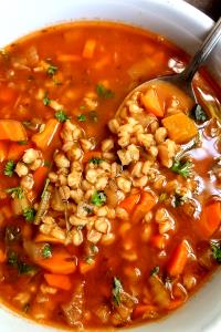 1 Cup Vegetable Barley Soup, Nonfat, Rts
