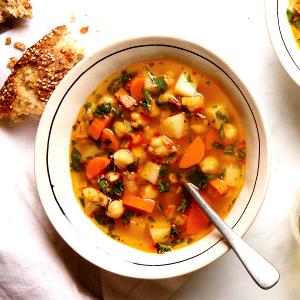 1 Cup Vegetable Bean Soup (Prepared with Water or Ready-to-Serve)