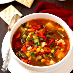 1 Cup Vegetable Soup (Low Sodium, with Water)