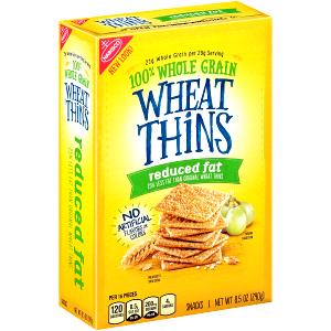 1 Cup Wheat Thins Reduced Fat Wheat Crackers