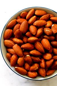 1 Cup Whole Kernels Dry Roasted Almonds (with Salt Added)