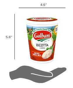 1 Cup Whole Milk Ricotta Cheese