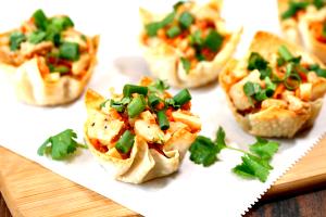 1 cup Won Ton Chicken Happiness