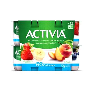 1 Cup Yogurt, Activia Light, Strawberry Banana