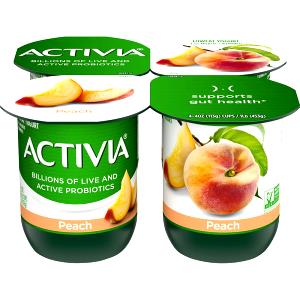 1 Cup Yogurt, Activia, Peach