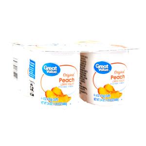 1 Cup Yogurt, Peach, Lowfat