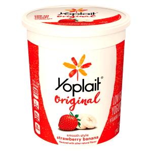 1 Cup Yogurt, Strawberry-Banana, Lowfat