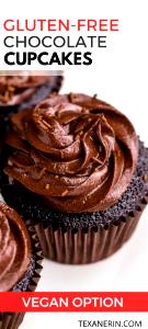1 cupcake (85 g) Gluten Free Chocolate Cupcakes with Buttercream Frosting