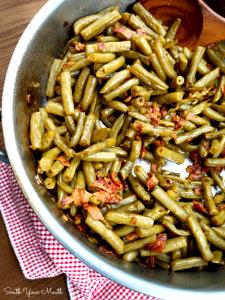 1 Cut Piece Cooked Green String Beans (from Canned, Fat Added in Cooking)