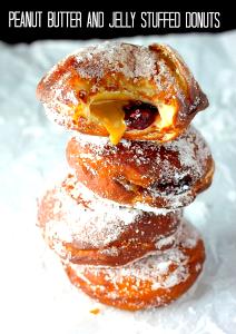 1 donut (146 g) Filled Jelly Donut - Strawberry with Peanut Butter