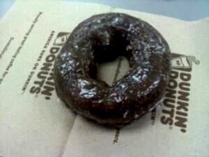 1 donut (95 g) Chocolate Glazed Cake Donut
