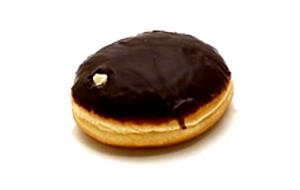 1 donut Chocolate Iced Bismark
