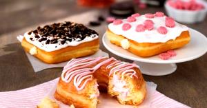 1 donut Strawberry Shortcake Croissant Donut