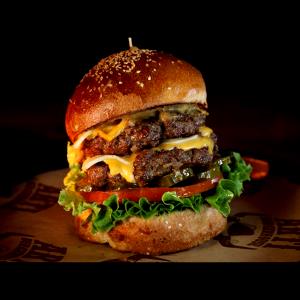 1 Double Cheeseburger Double Cheeseburger on Double-Decker Bun