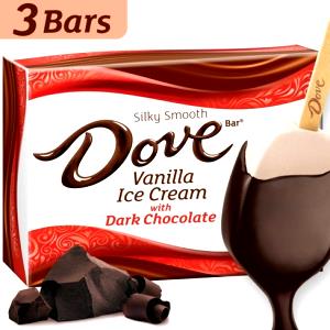 1 DoveBar (3.0 Fl Oz) Thick Chocolate Covering Rich Chocolate Ice Cream Bar or Stick