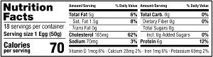 1 egg (50 g) Cage Free White Eggs (Large)
