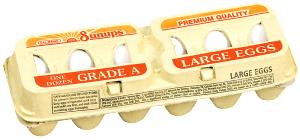 1 Egg Eggs, Grade A White Eggs, Large
