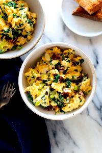 1 Egg, NS As To Size Egg Omelet or Scrambled Egg with Sausage and Cheese