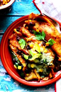 1 enchilada (135 g) Black Bean Vegetable Enchilada Dinner