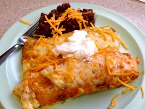 1 enchilada (142 g) Chicken Enchiladas