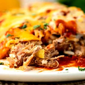 1 enchilada (199 g) Carnitas Enchiladas (Single)