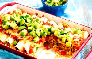 1 Enchilada Garden Vegetable Enchiladas, Lowfat