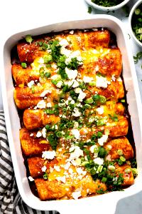 1 Enchilada Meatless Enchilada with Beans