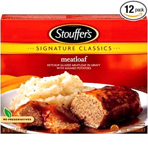 1 entree (12 oz) Meatloaf with Gravy