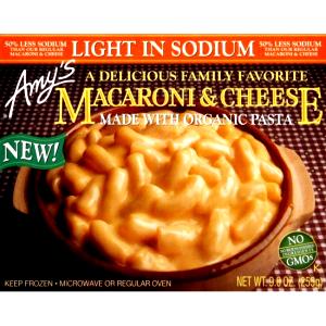1 entree (255 g) Light in Sodium Macaroni & Cheese