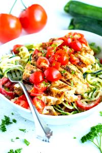 1 entree Blackened Chicken Zucchini Noodles