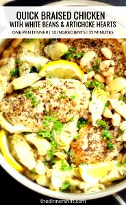 1 entree Chicken Artichoke Parmesan w/Bean Blend