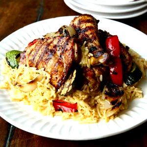 1 Entree Fire-Grilled Chicken & Vegetables Entree