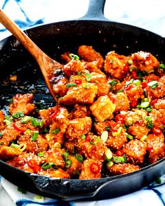 1 entree Korean BBQ Chicken Stir-Fry
