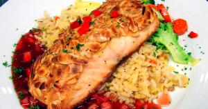 1 entree Santa Maria Roast Salmon