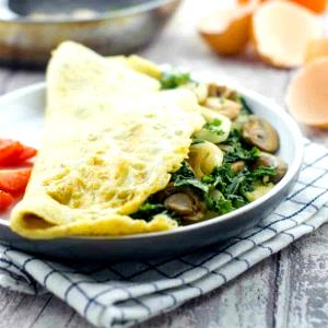 1 Entree Spinach & Mushroom Omelette