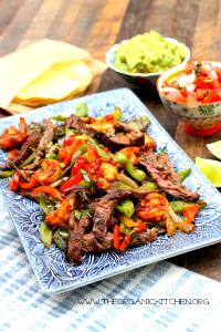 1 Fajita Steak/Shrimp Fajitas