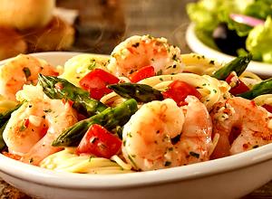 1 Fast Food Order Shrimp and Pasta Garden Salad