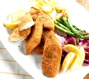 1 filet (4 oz) Parmesan Encrusted Tilapia