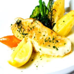 1 fillet (108 g) Lemon Butter Grilled Fish Fillets