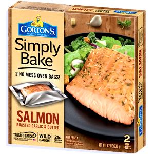 1 fillet (126 g) Simply Bake Salmon Roasted Garlic & Butter