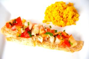 1 Fillet (127.0 G) Flounder, cooked