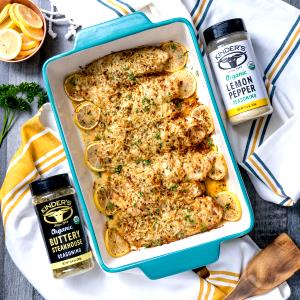 1 fillet (142 g) Lemon Pepper Crusted Tilapia