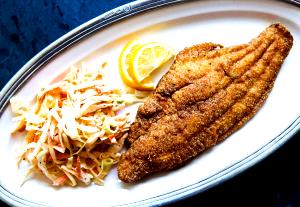 1 Fillet (5" X 2-1/2" X 3/8") Fried Floured or Breaded Catfish