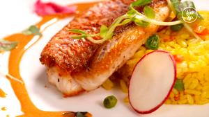 1 Fillet (5" X 2-1/2" X 3/8") Steamed or Poached Croaker