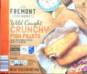 1 fillet (50 g) 90 Calorie Crunchy Fish Fillets