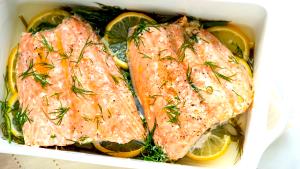 1 fillet (6 oz) Lemon Dill Salmon Fillets
