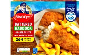 1 Fillet (7-1/4" X 4-1/4" X 3/8") Fried Battered Haddock