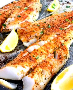 1 Fillet Atlantic Cod, Cooked